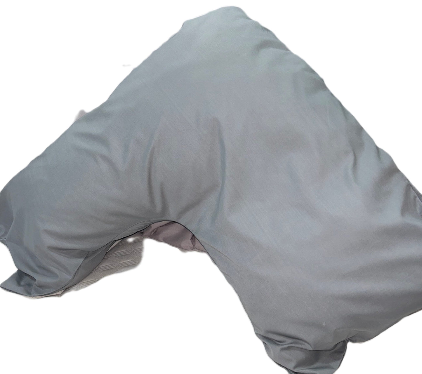V shaped Pillowcase 200 Thread Count Percale, Grey