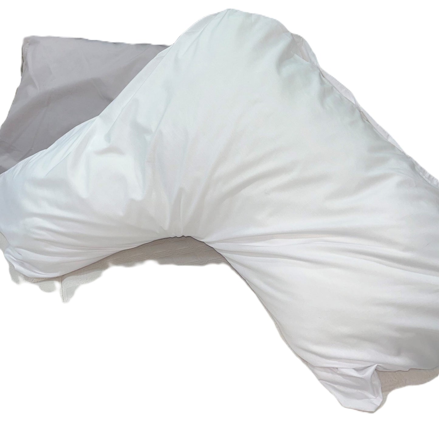 V shaped Pillowcase 200 Thread Count Percale, White