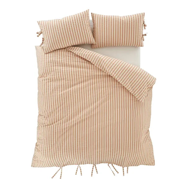 Zanzibar Cotton Rich Duvet Set - Clay
