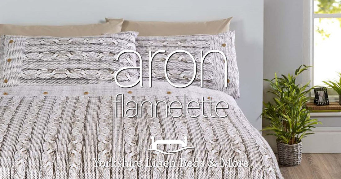 Aron Flannelette Duvet Cover Sets - Yorkshire Linen Beds & More Bed and Linen Shops Mijas Costa Marbella OG01