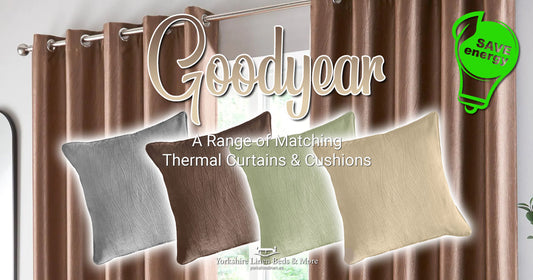 Goodyear - A Range of Thermal Curtains & Matching Cushions