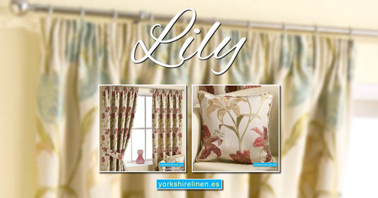 Lily Curtains - Extra Length, Heavyweight Curtains with Matching Cushions