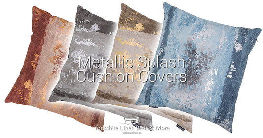 Metallic Splash Cushion Covers New for Autumn Winter 19