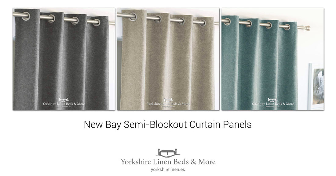New Bay Semi-Blockout Curtain Panels - Yorkshire Linen Beds & More OG01