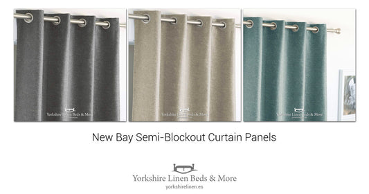 New Bay Semi-Blockout Curtain Panels - Yorkshire Linen Beds & More OG01