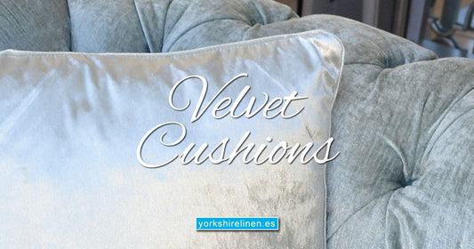 Velvet Cushions in Subtle Autumn Shades Yorkshire Linen Warehouse Spain