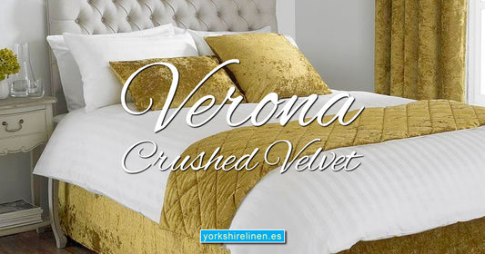 Verona Crushed Velvet - Luxury Crushed Velvet Bedding & Curtains - Yorkshire Linen Warehouse, Spain