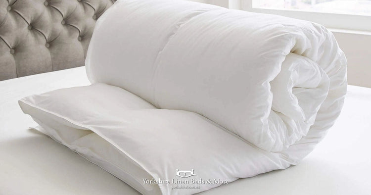 Range of lightweight and winter duvets at Yorkshire Linen Mijas Costa - 4.5 Tog to 13.5 Tog bedding.