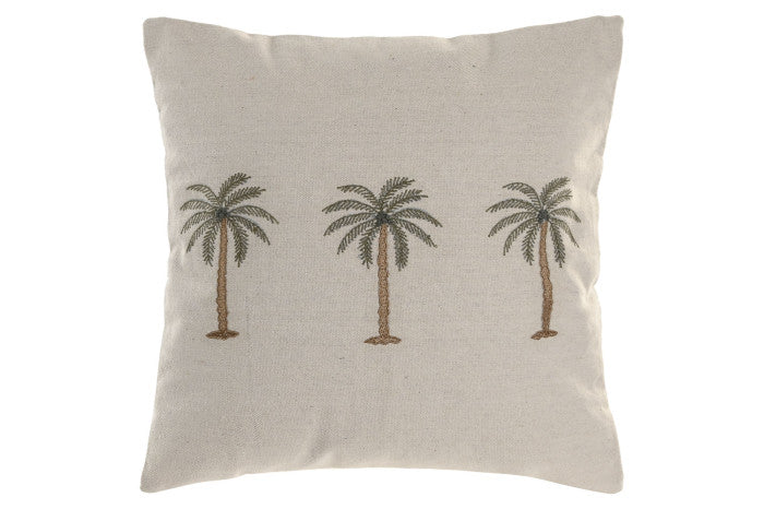 Palms Hand Embroidered Cotton Cushion Collection