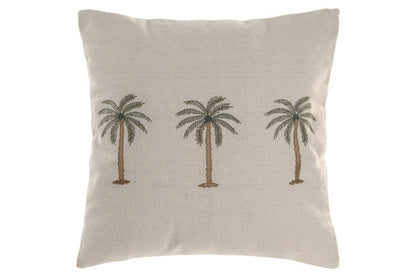 Palms Hand Embroidered Cotton Cushion Collection
