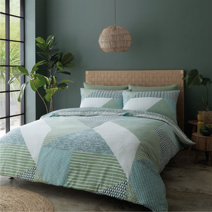 Larson Geo Duvet Sets Green PRE ORDER ARRIVING SOON !