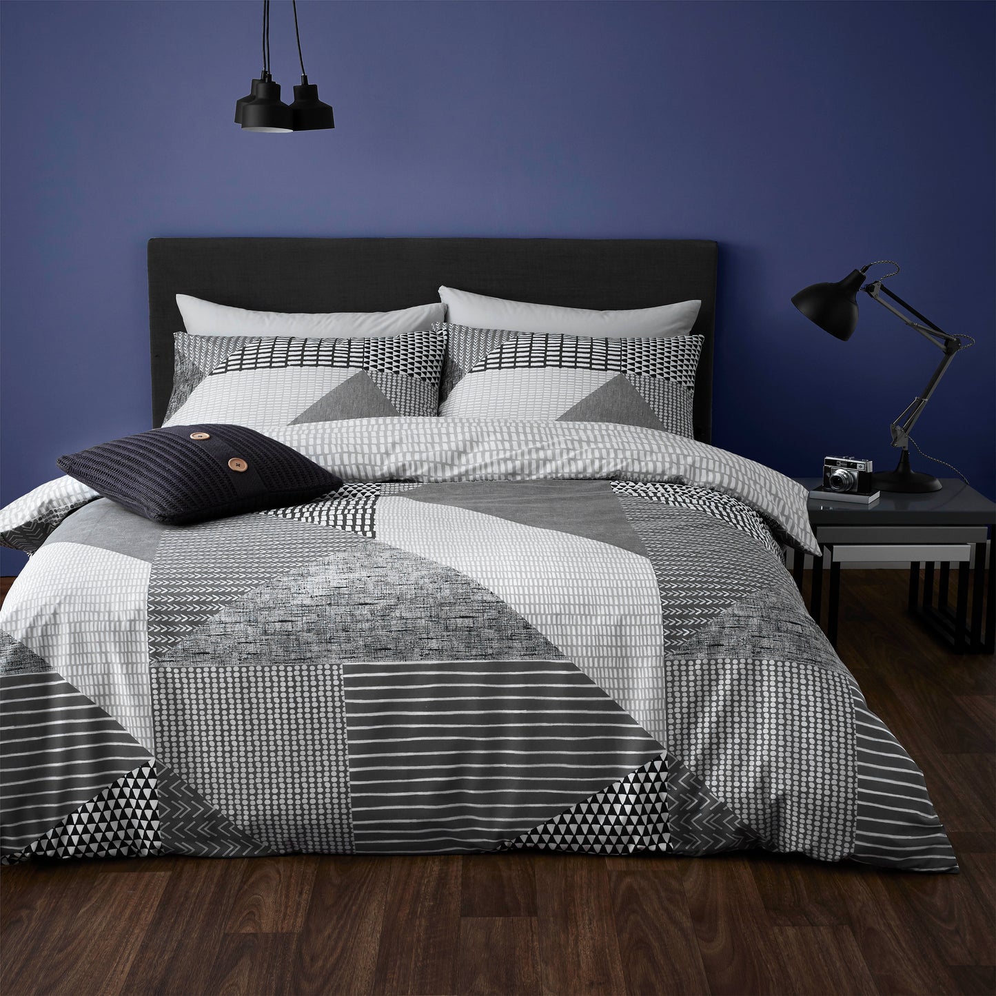 Larson Geo Duvet Sets Grey PRE-ORDER ARRIVING SOON !
