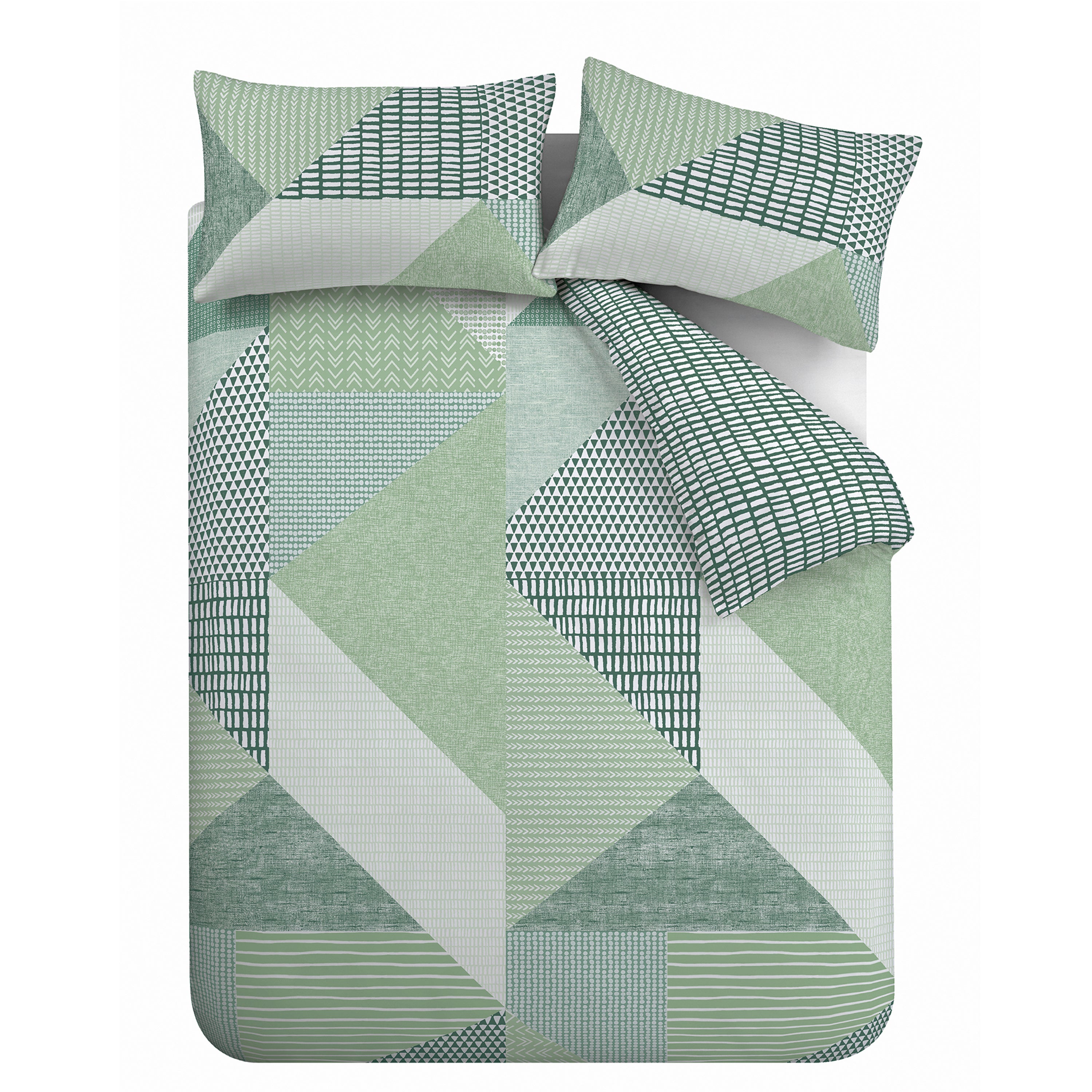 Larson Geo Duvet Sets, Green - PRE-ORDER, ARRIVING SOON!