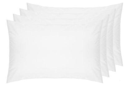 100% Cotton Percale Pillowcase, White - OFFER 4 Pack!