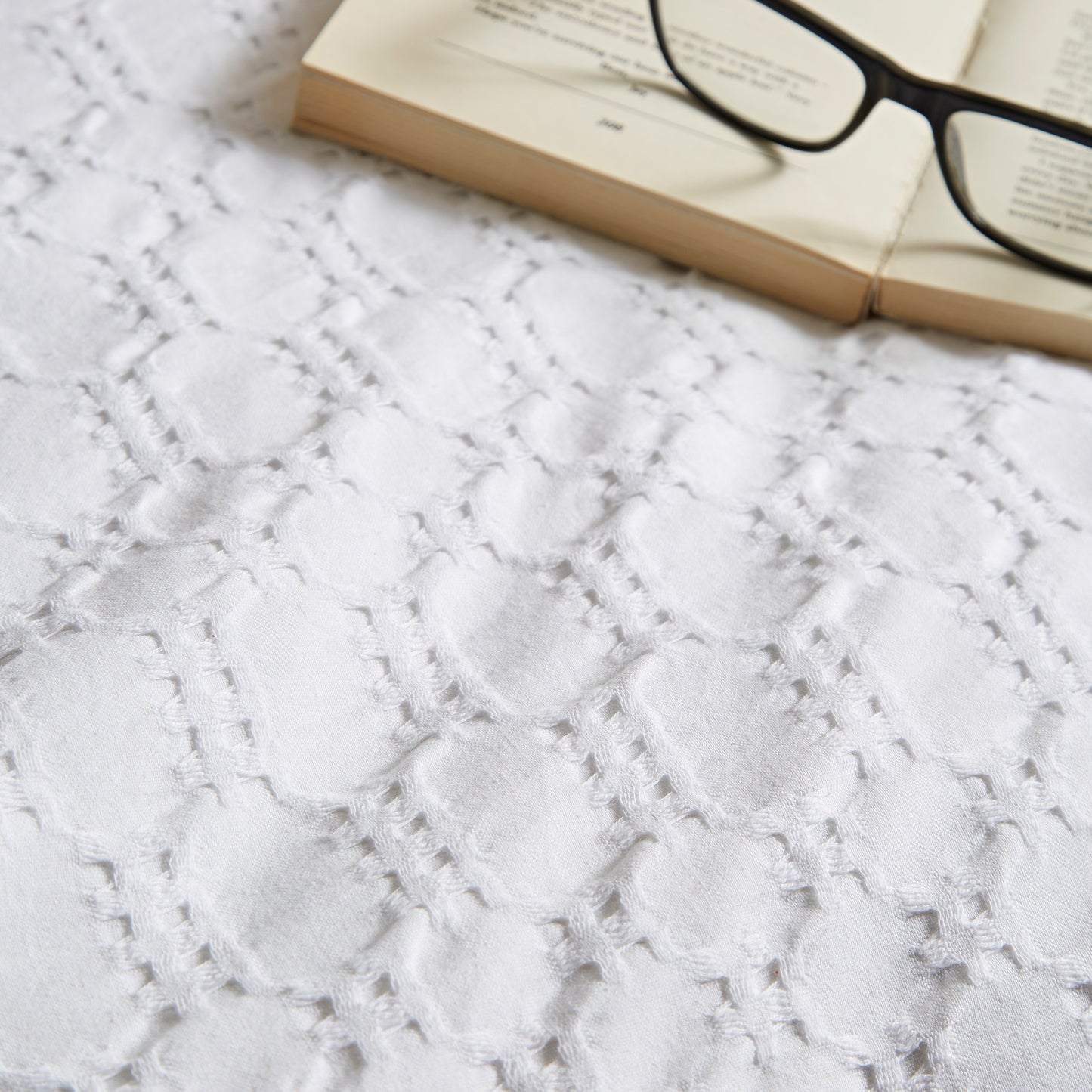 Waffle Circle Cotton Duvet Set