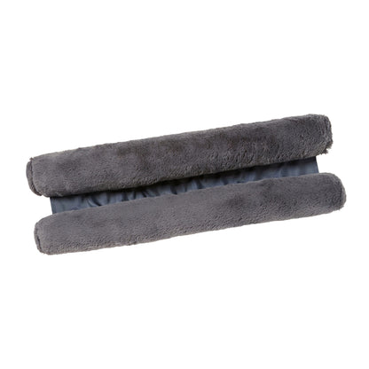Draught Excluder Faux Fur Double Sided, Charcoal