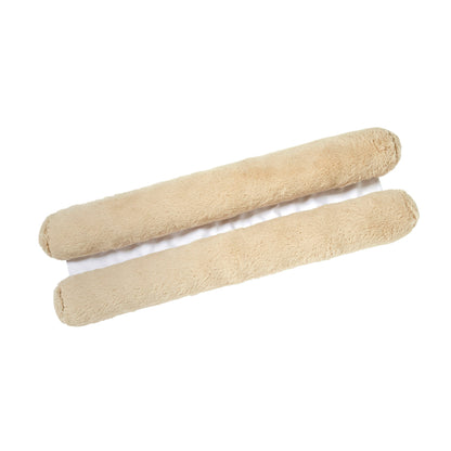 Draught Excluder Faux Fur Double Sided, Natural