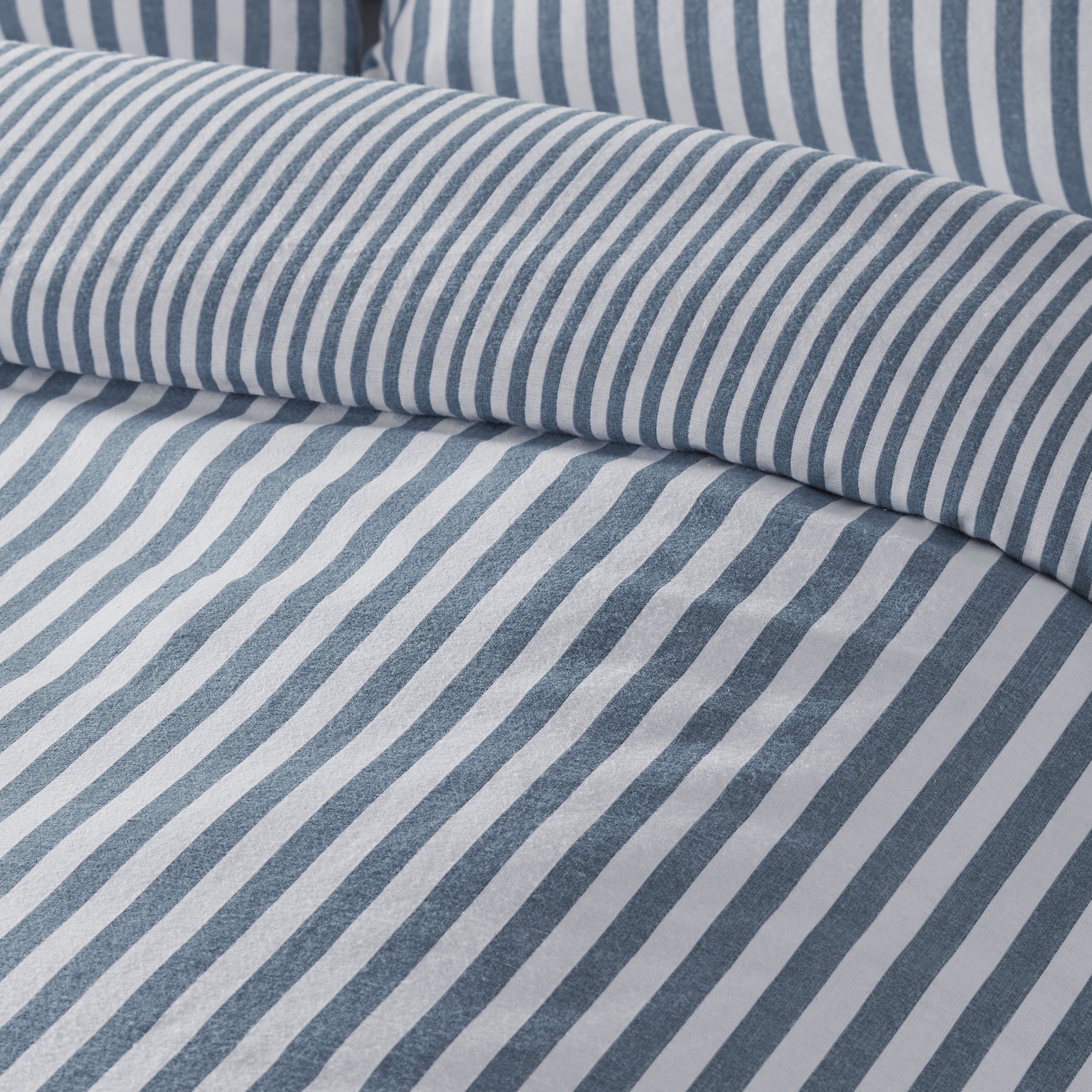Brushed Cotton Stripe Duvet Set - Blue PRE-ORDER ARRIVING SOON !