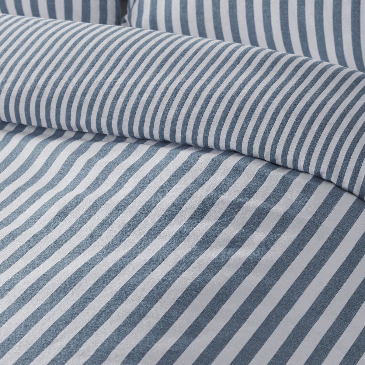 Brushed Cotton Stripe Duvet Set - Blue PRE-ORDER ARRIVING SOON !