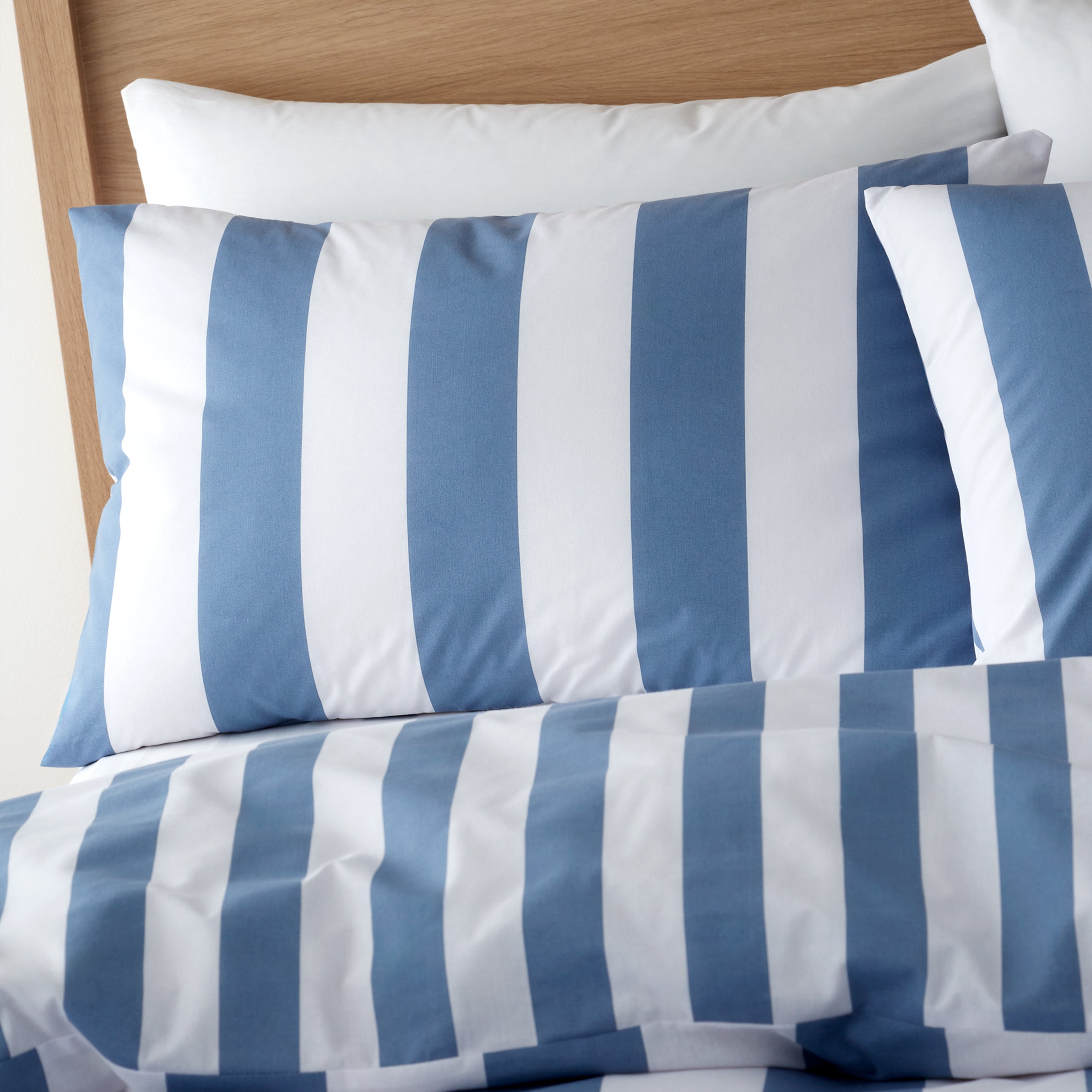 Cove Stripe Duvet Set - Blue