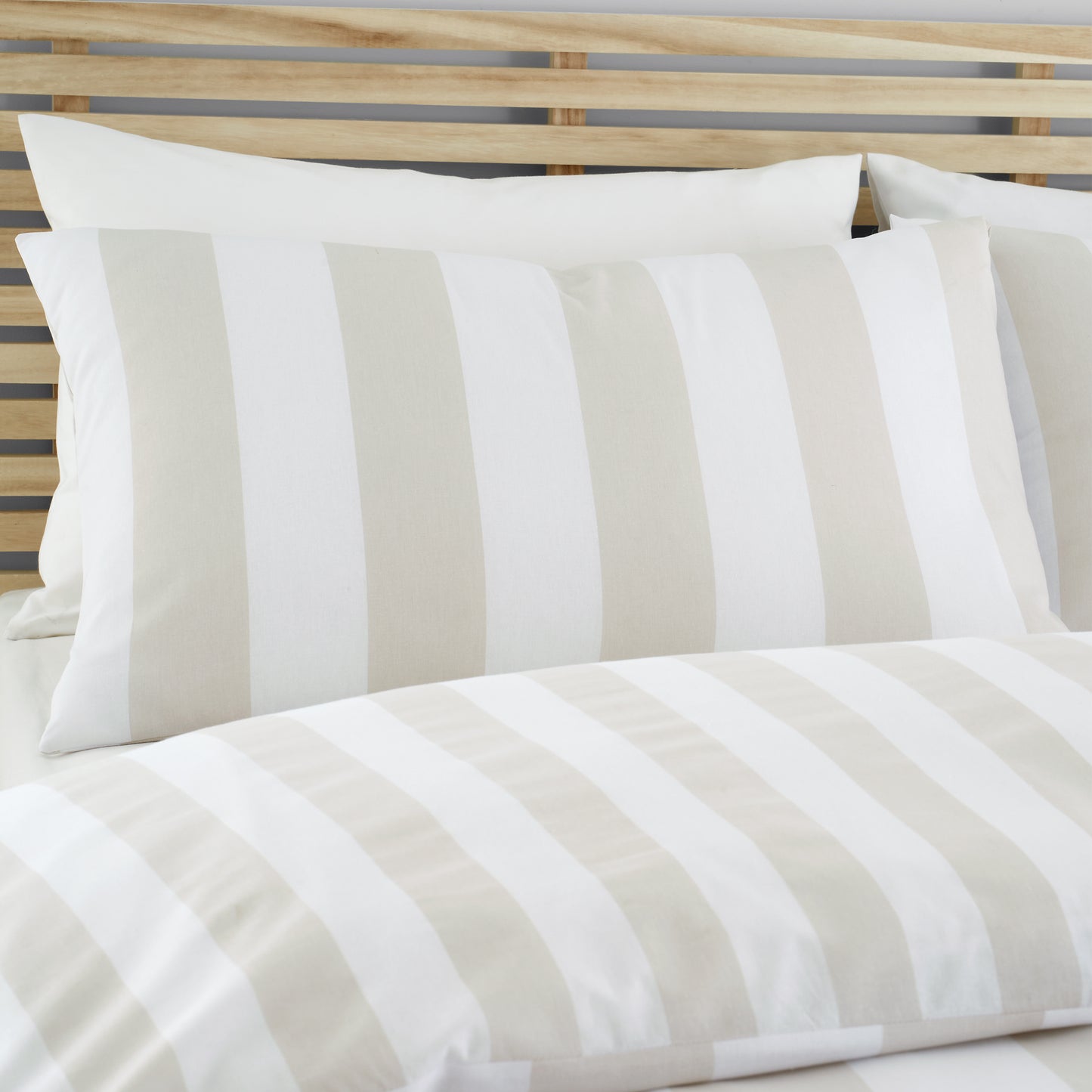 Cove Stripe Duvet Set - Natural