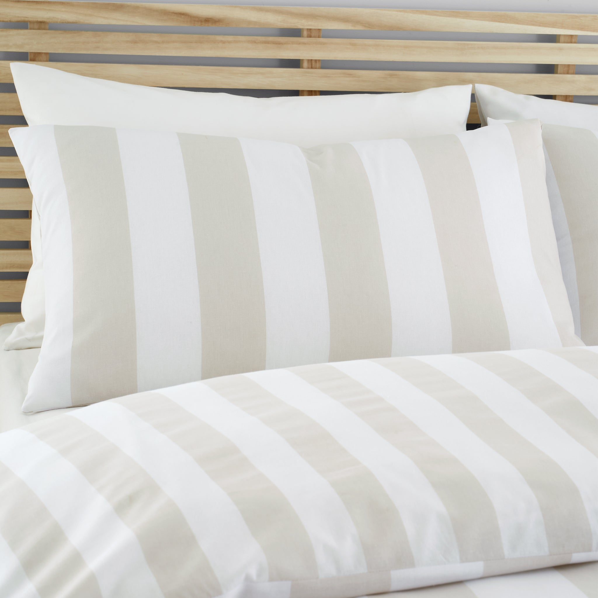 Cove Stripe Duvet Set - Natural