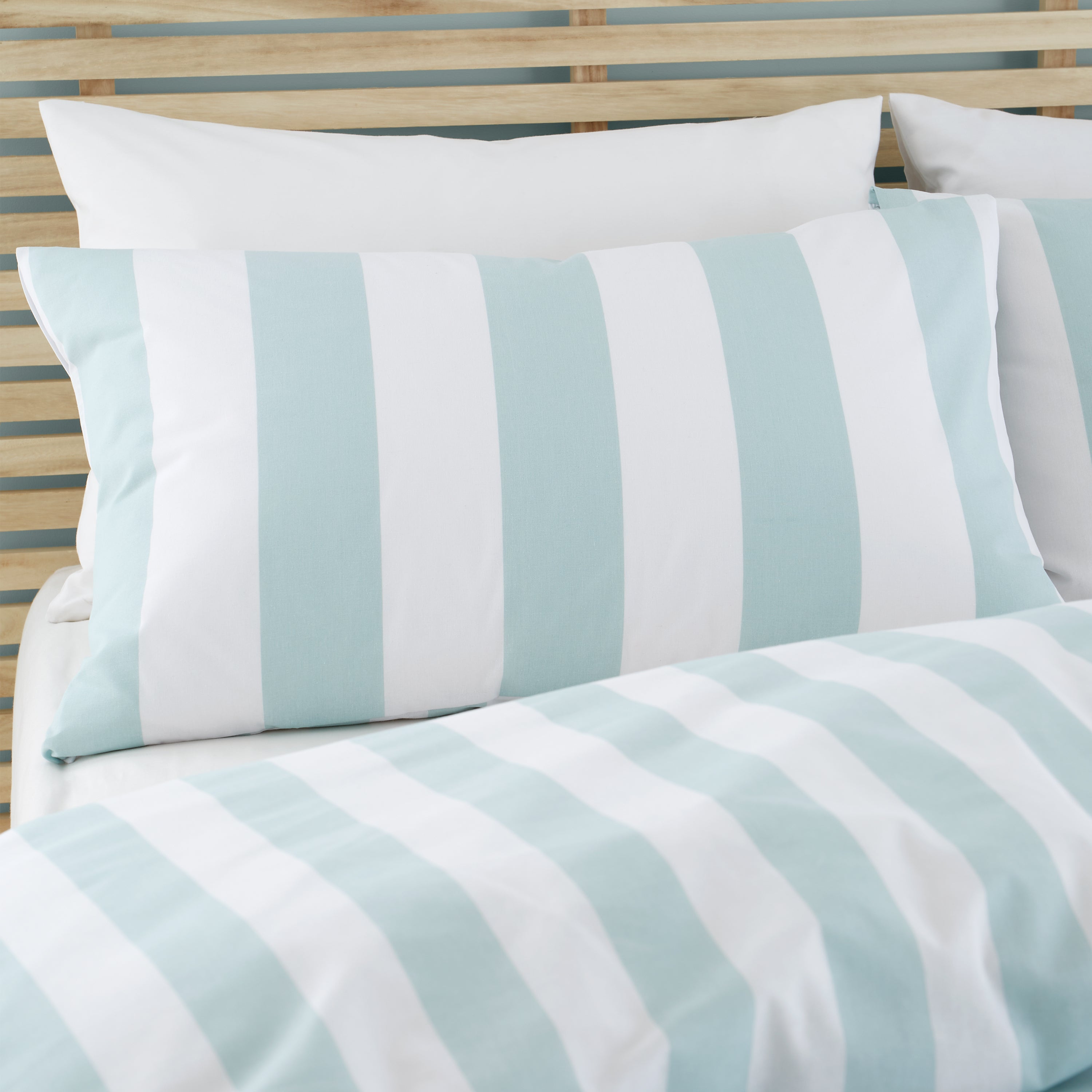 Cove Stripe Duvet Set - Seafoam