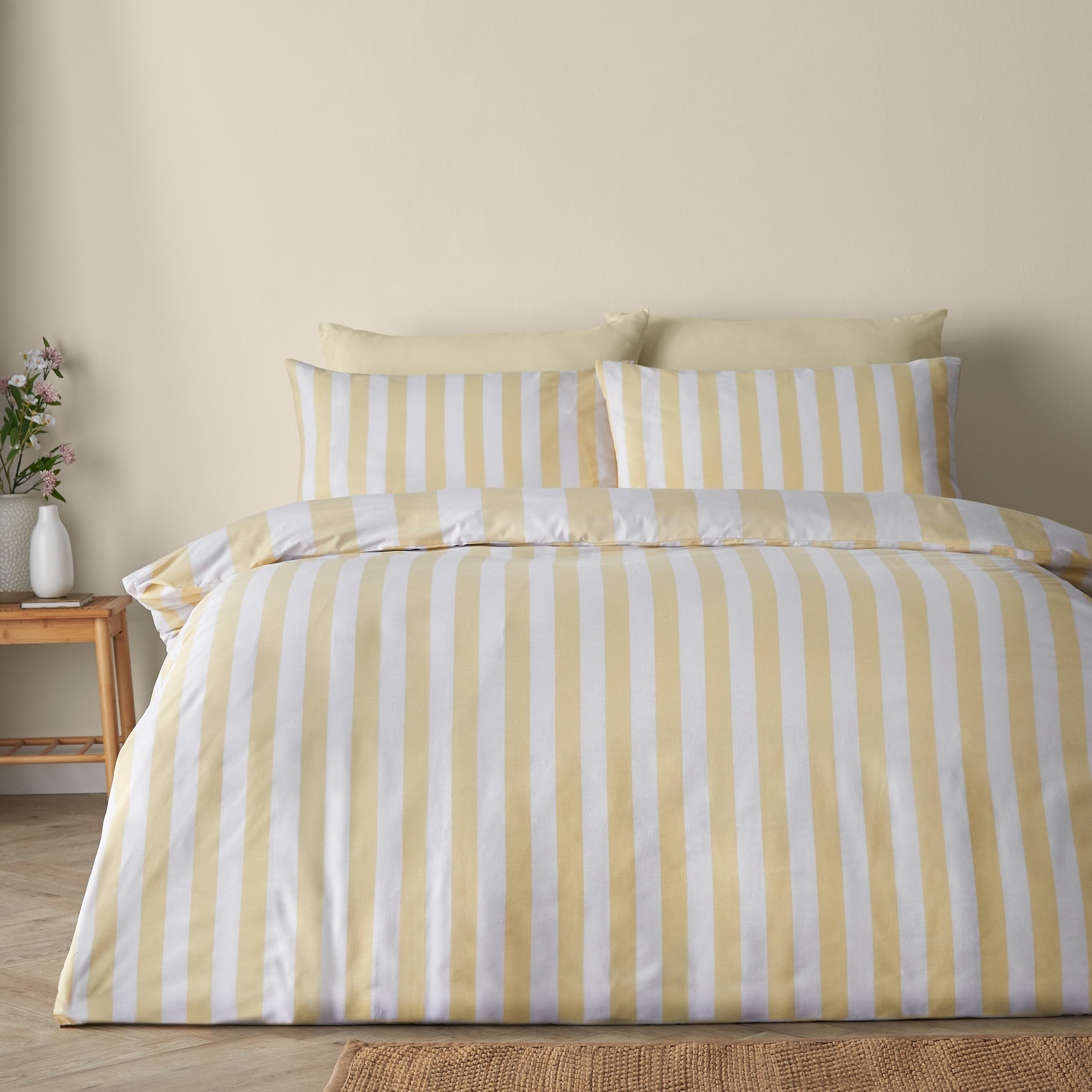 Cove Stripe Duvet Set - Yellow