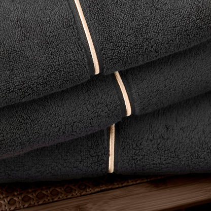Satin Stitch 600 gsm Zero Twist Towels - Black PRE - ORDER LIMITED STOCK !
