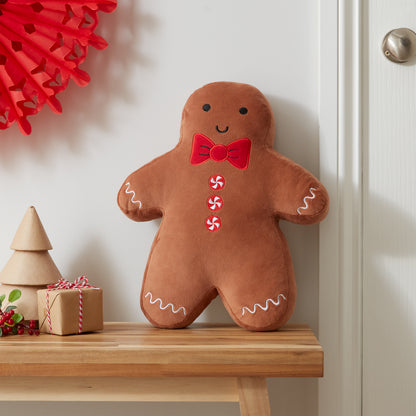 Christmas Gingerbread Man Filled 3D Cushion PRE-ORDER ARRIVING SOON!