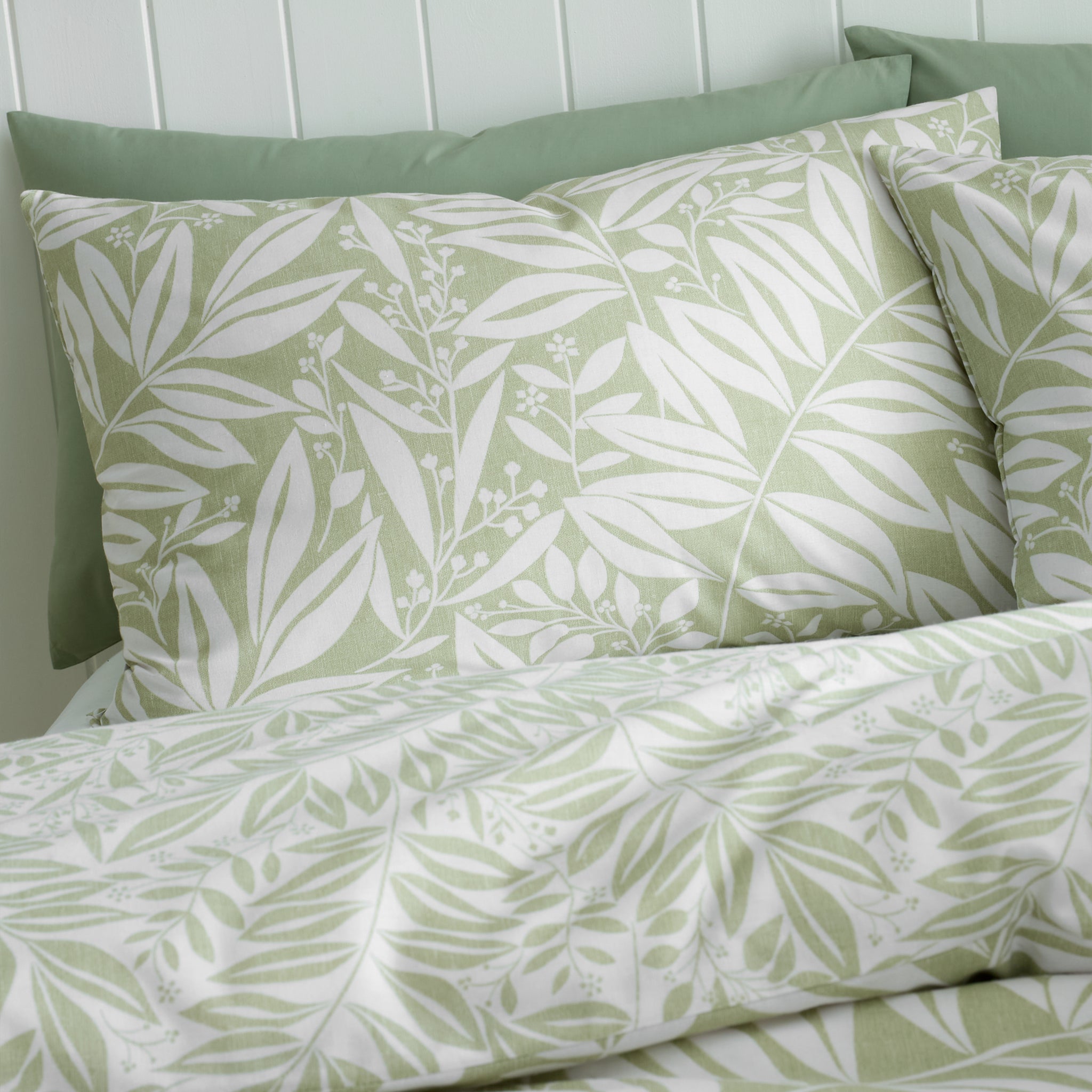 Sorrel Print Reversible Duvet Set, Green - PRE-ORDER, ARRIVING SOON!