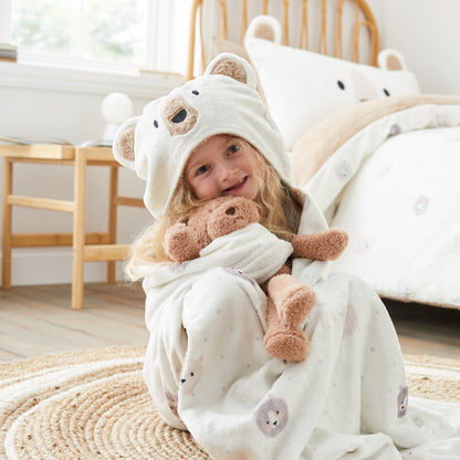 Cosy Bear Hooded Blanket