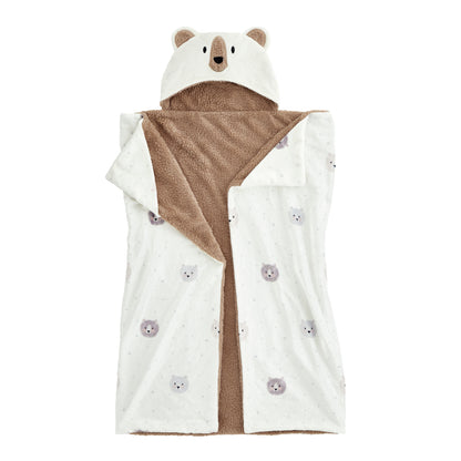 Cosy Bear Hooded Blanket