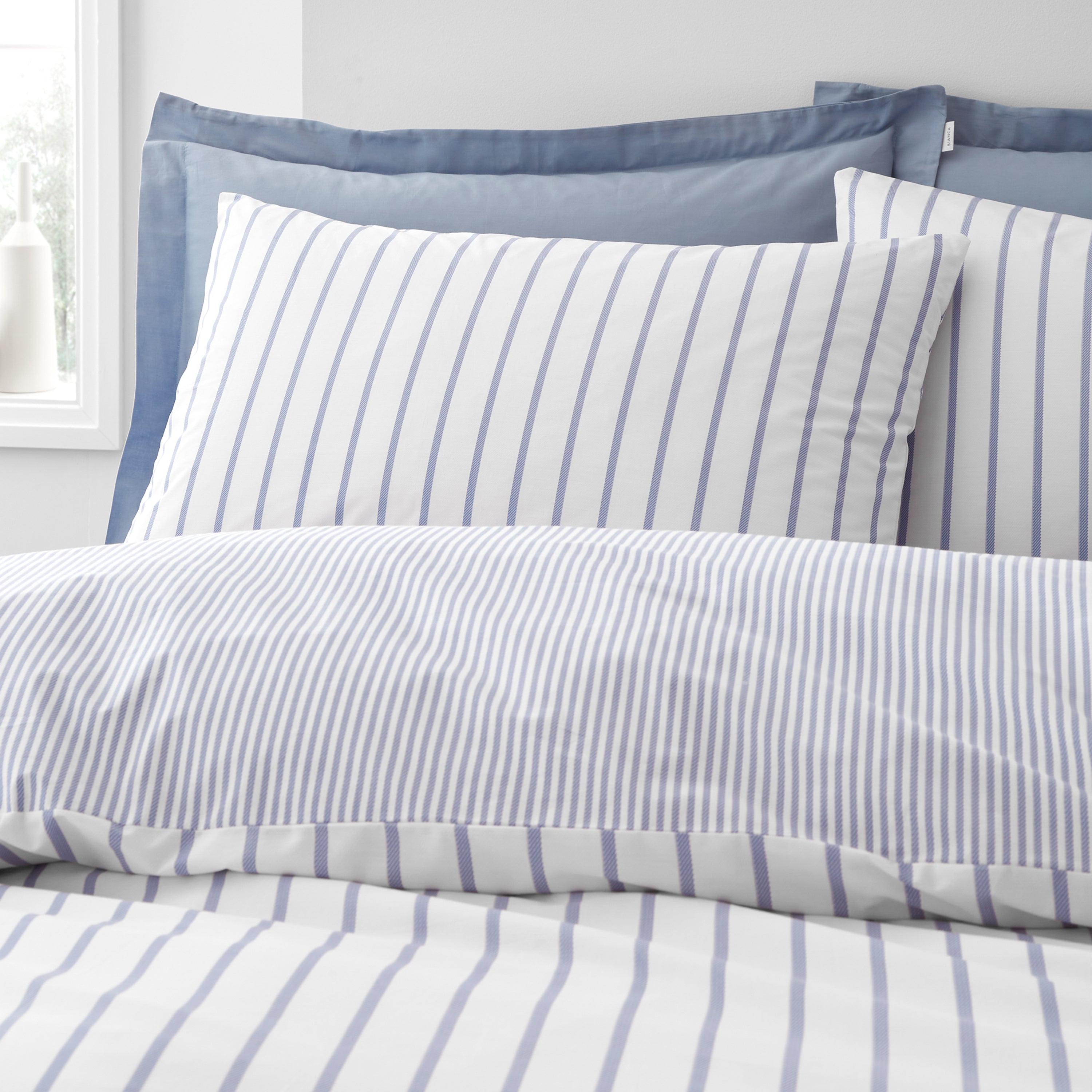 Hampton 100 % Cotton Duvet Set Blue