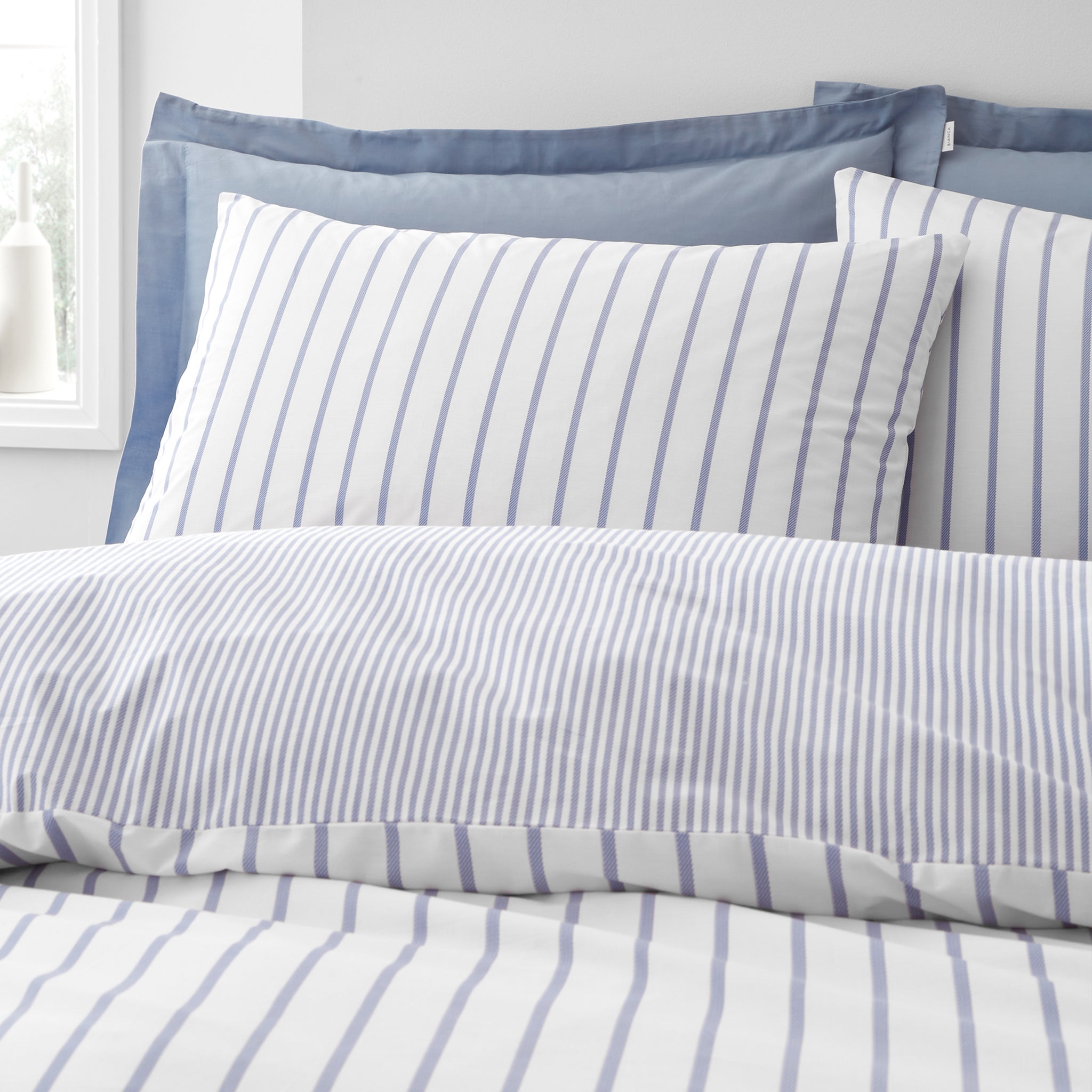Hampton 100 % Cotton Duvet Set Blue