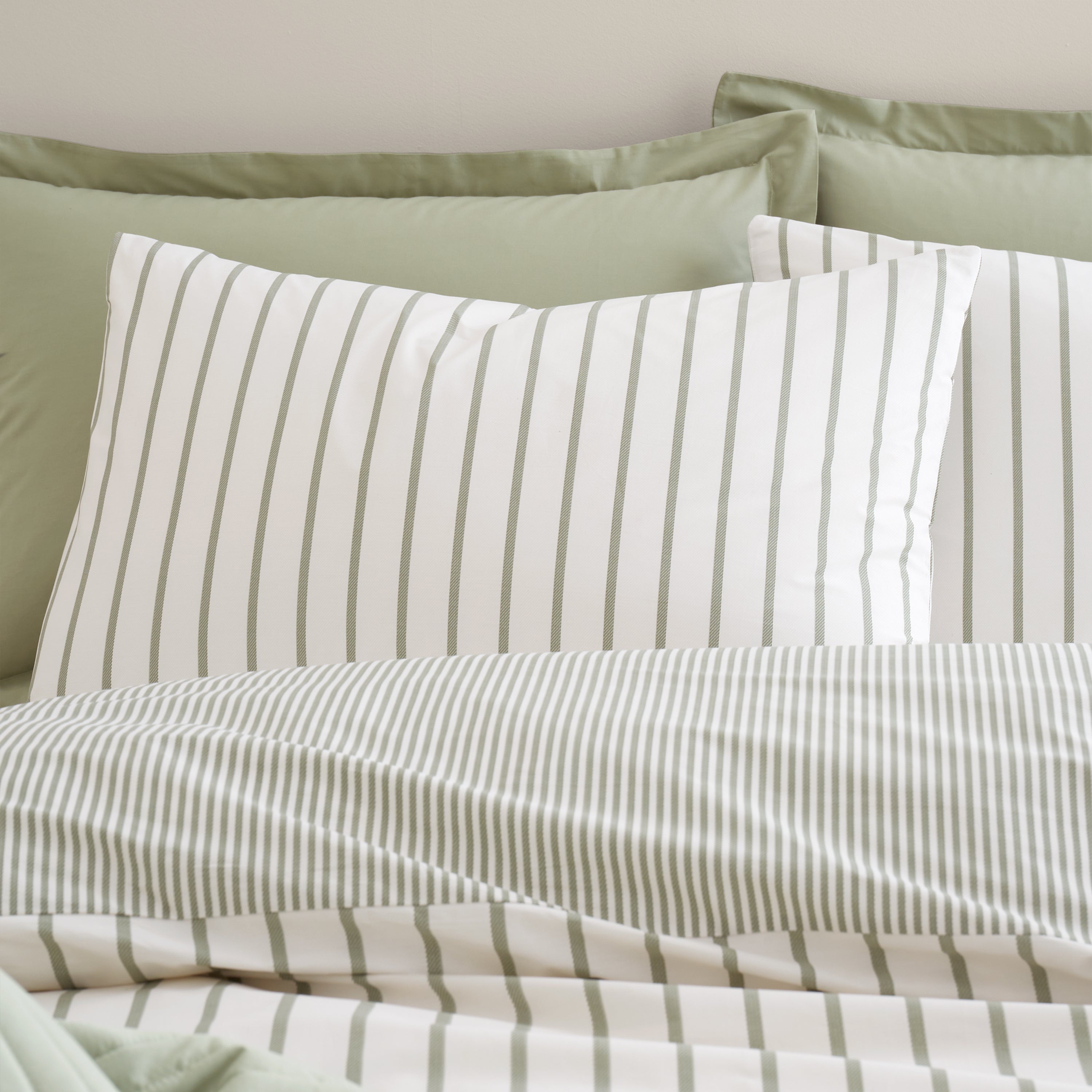 Hampton 100 % Cotton Duvet Set Green