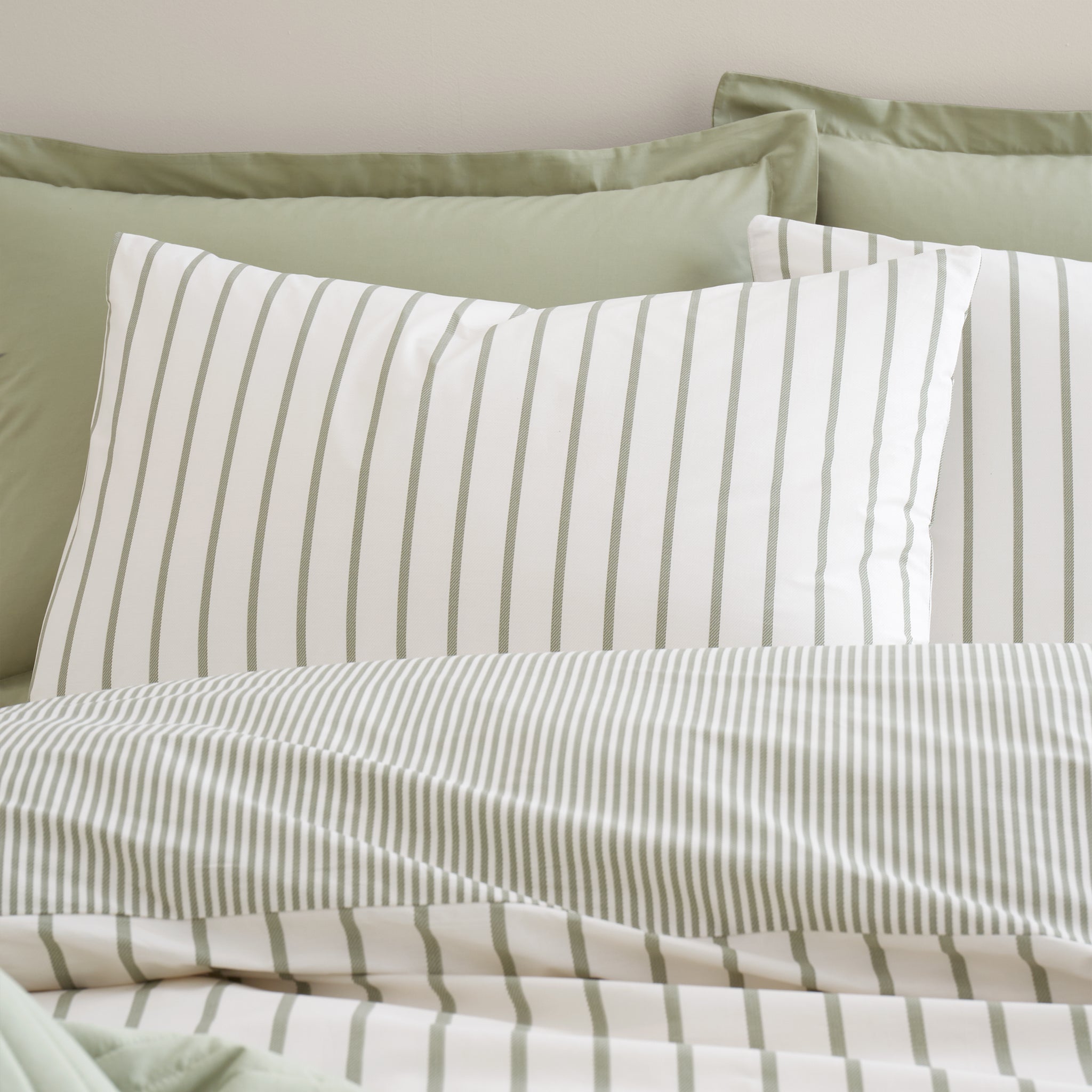 Hampton 100 % Cotton Duvet Set Green