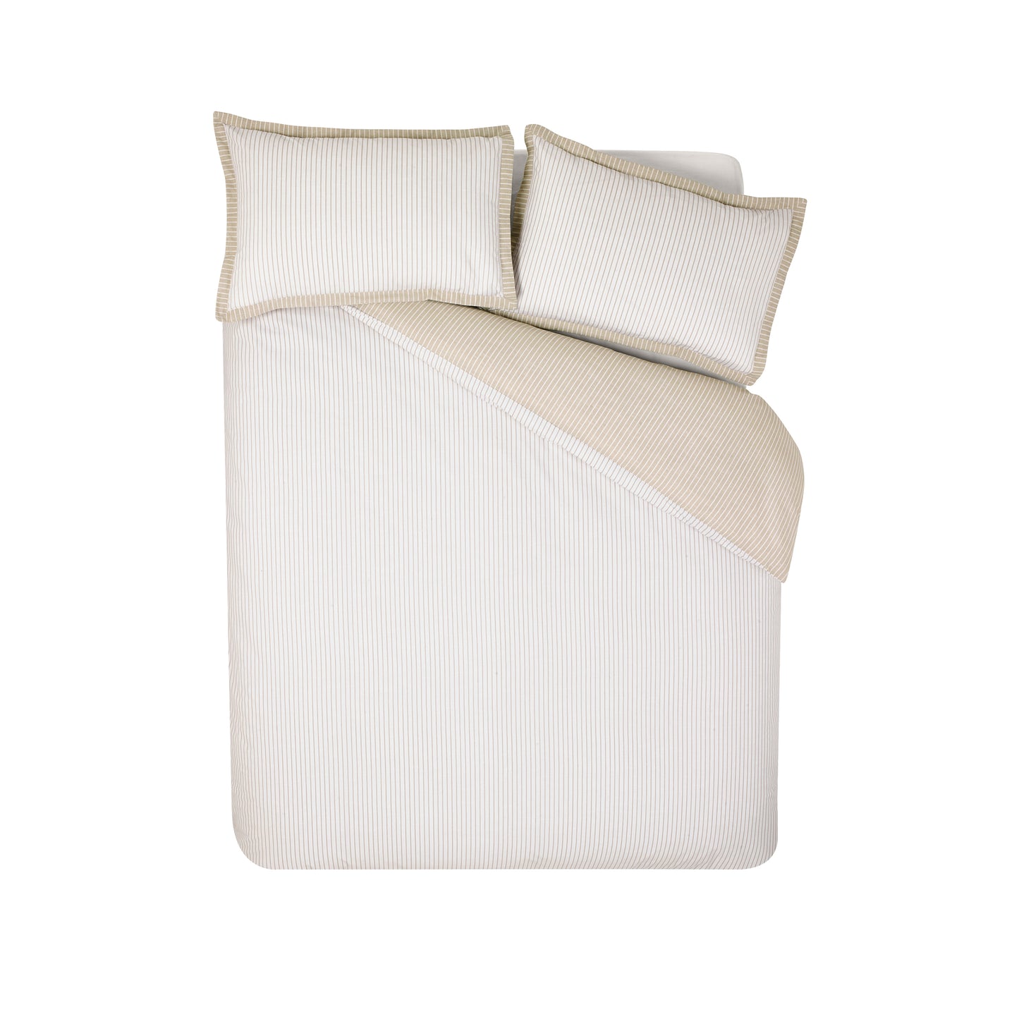 Oxford Pinstripe Duvet Set - Natural PRE-ORDER ARRIVING SOON!