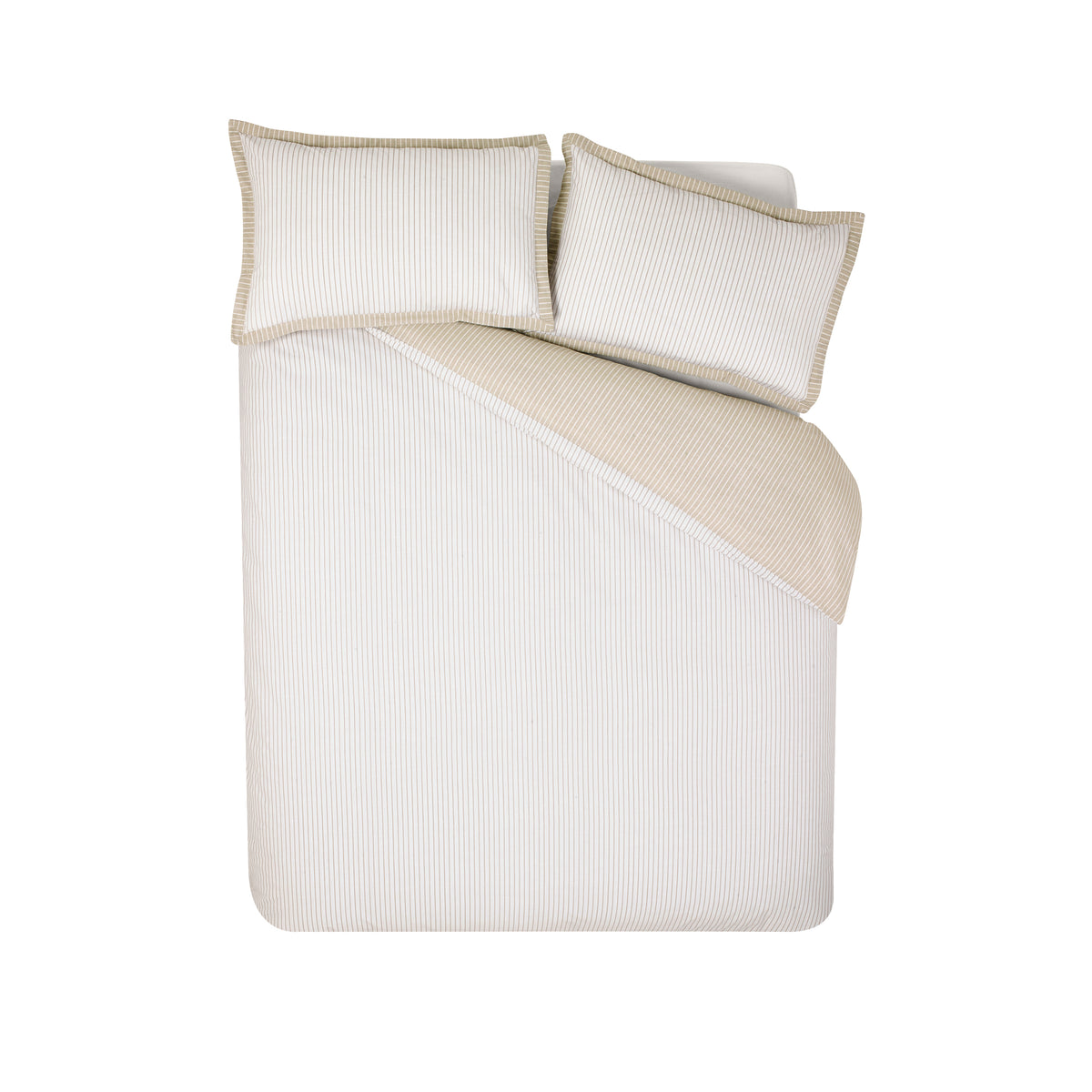 Oxford Pinstripe Duvet Set, Natural - PRE-ORDER, ARRIVING SOON!