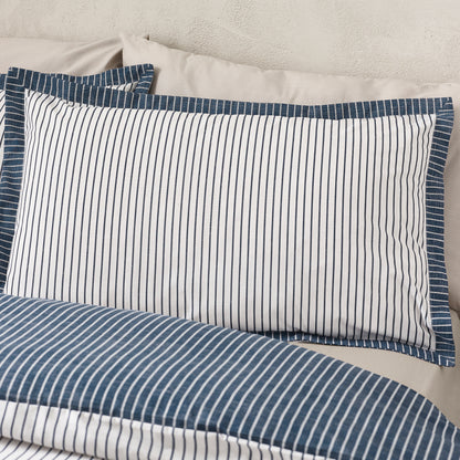Oxford Pinstripe Duvet Set - Navy PRE-ORDER ARRIVING SOON !
