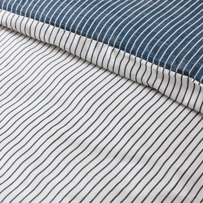 Oxford Pinstripe Duvet Set - Navy PRE-ORDER ARRIVING SOON !