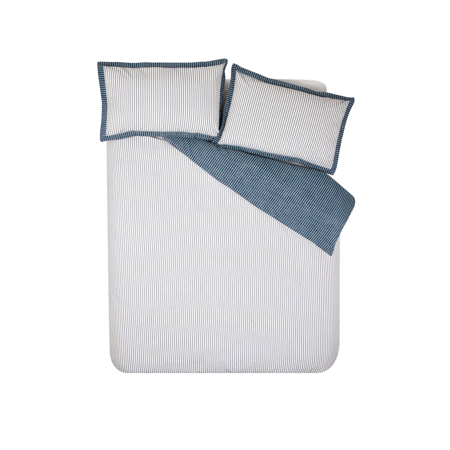 Oxford Pinstripe Duvet Set - Navy PRE-ORDER ARRIVING SOON !