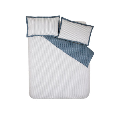 Oxford Pinstripe Duvet Set - Navy PRE-ORDER ARRIVING SOON !