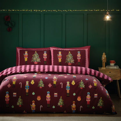 Christmas Nutcracker Stripe . Burgundy PRE-ORDER ARRIVING SOON !