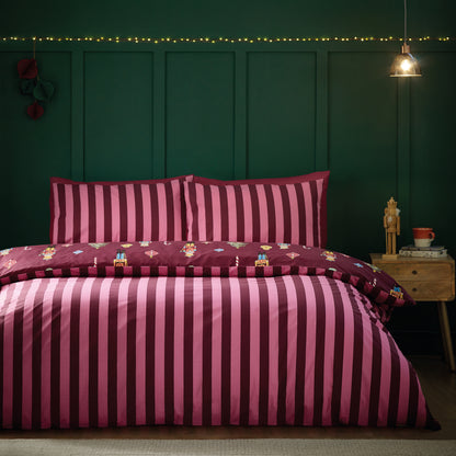 Christmas Nutcracker Stripe . Burgundy PRE-ORDER ARRIVING SOON !