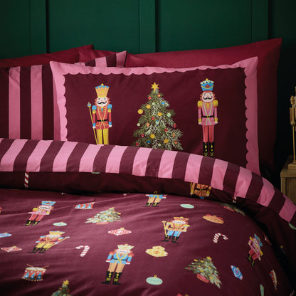 Christmas Nutcracker Stripe . Burgundy PRE-ORDER ARRIVING SOON !