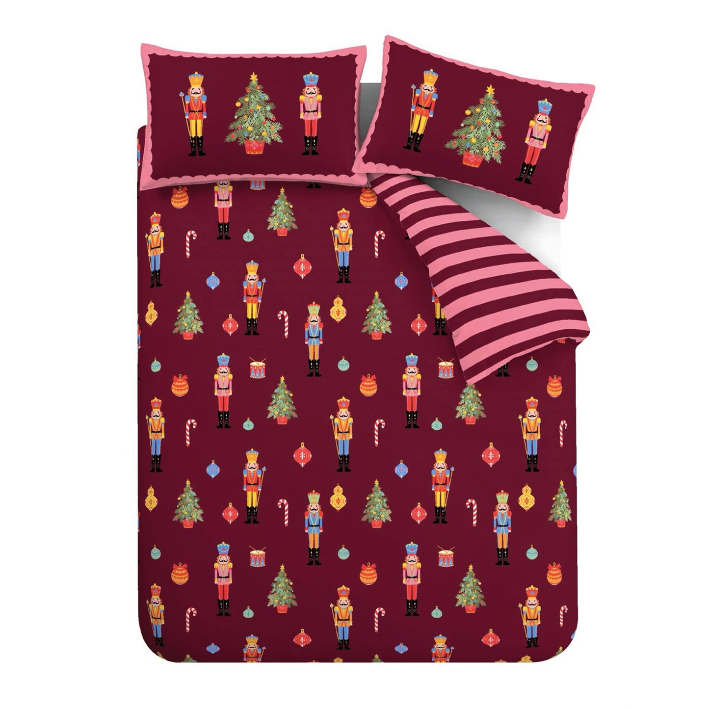 Christmas Nutcracker Stripe . Burgundy PRE-ORDER ARRIVING SOON !