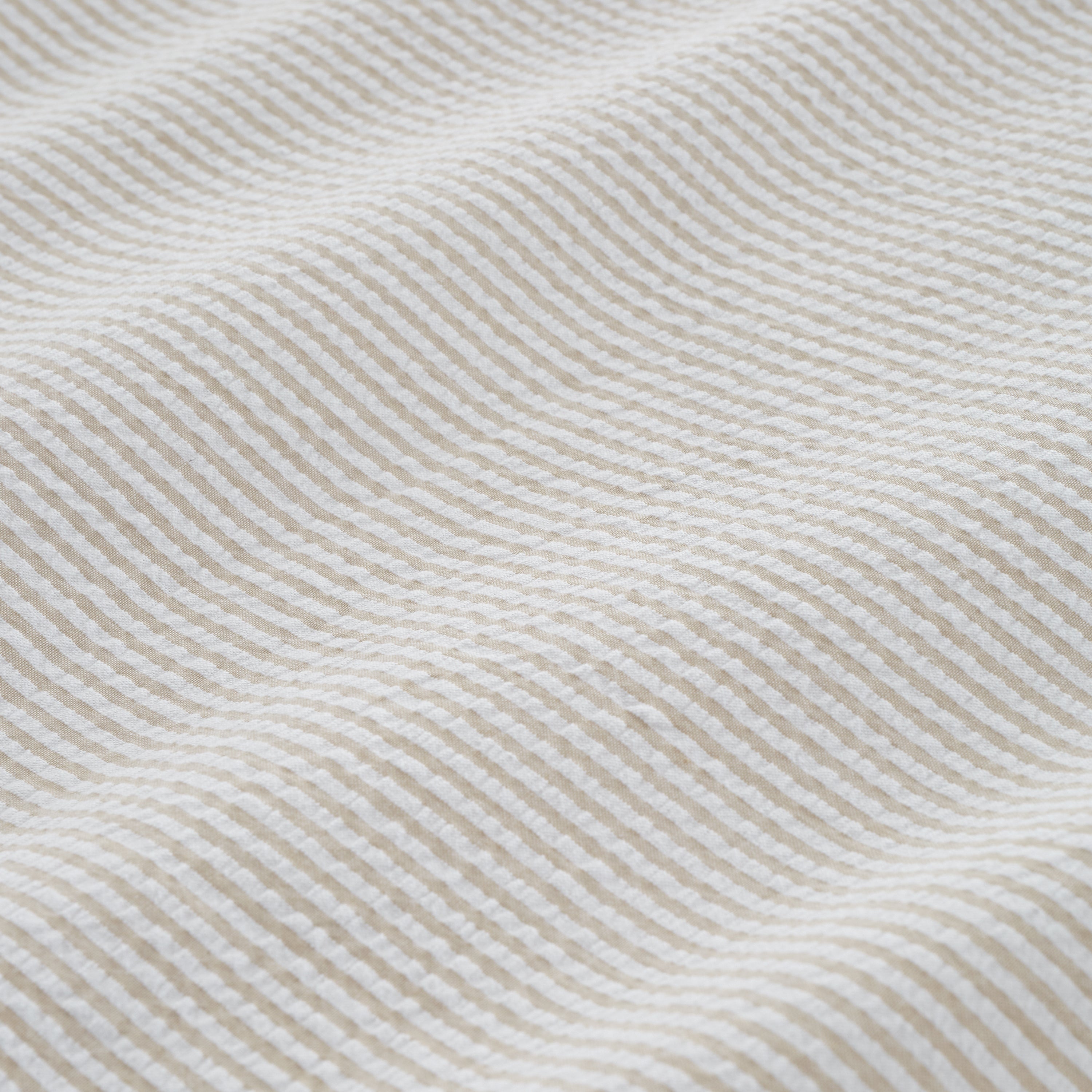200 TC Cotton Woven Seersucker Duvet Set - Natural