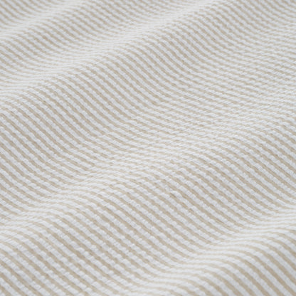 200 TC Cotton Woven Seersucker Duvet Set - Natural