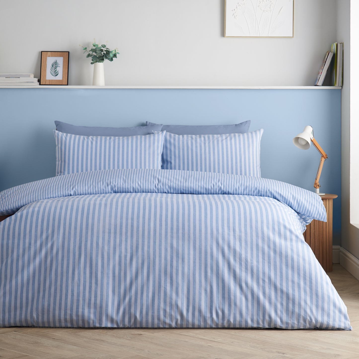 Epic Textured Stripe Duvet Set - Blue PRE-ORDER ARRIVING SOON !